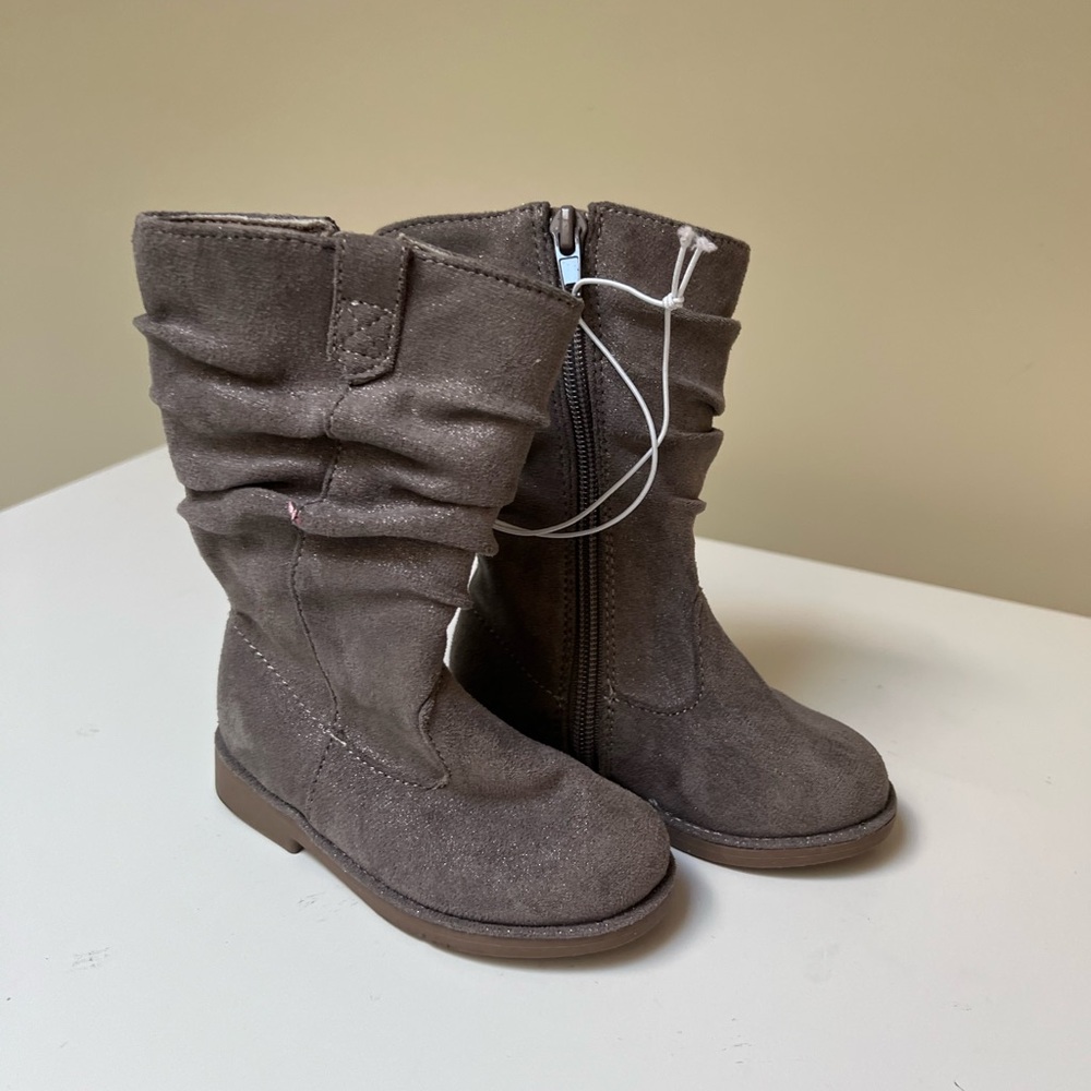 Harper Canyon‎ Taupe Suede Slouchy Boots Toddler 6